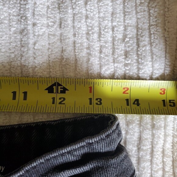 Original Use Black Distressed Cutoff Denim Shorts - Picture 14 of 16